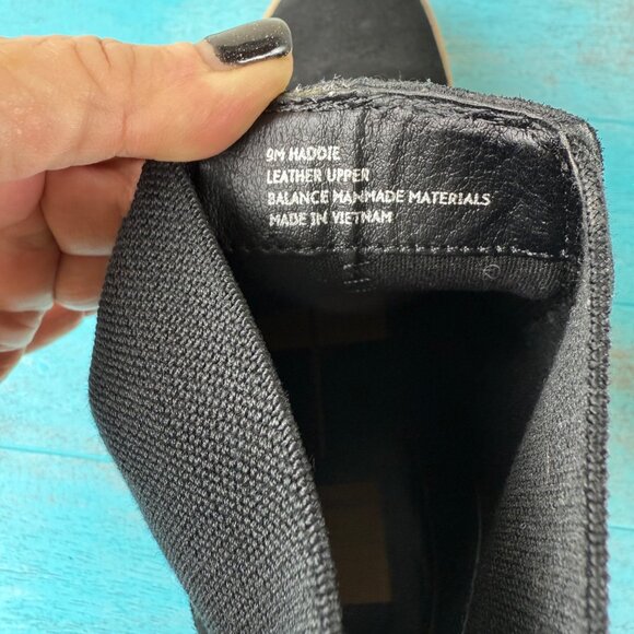 Dolce Vita Haddie Chelsea Black Suede Chunky Y2k Retro Boots Size 9 - Picture 8 of 9